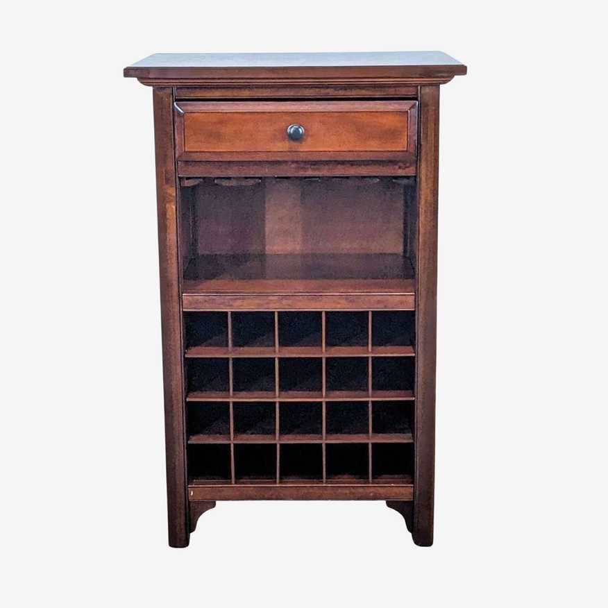 Crate & Barrel Wine Cabinet with Drawer - image 0