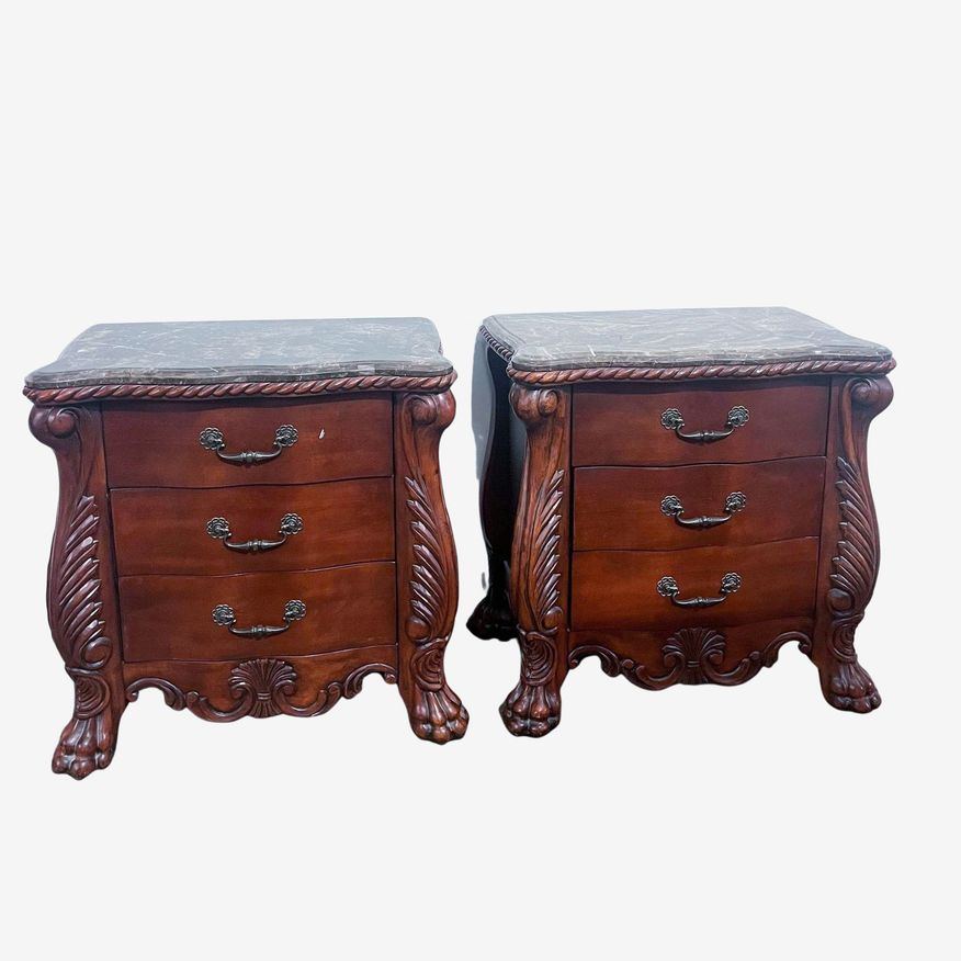Pair of Ashley Furniture Three Drawer Nightstands - image 0