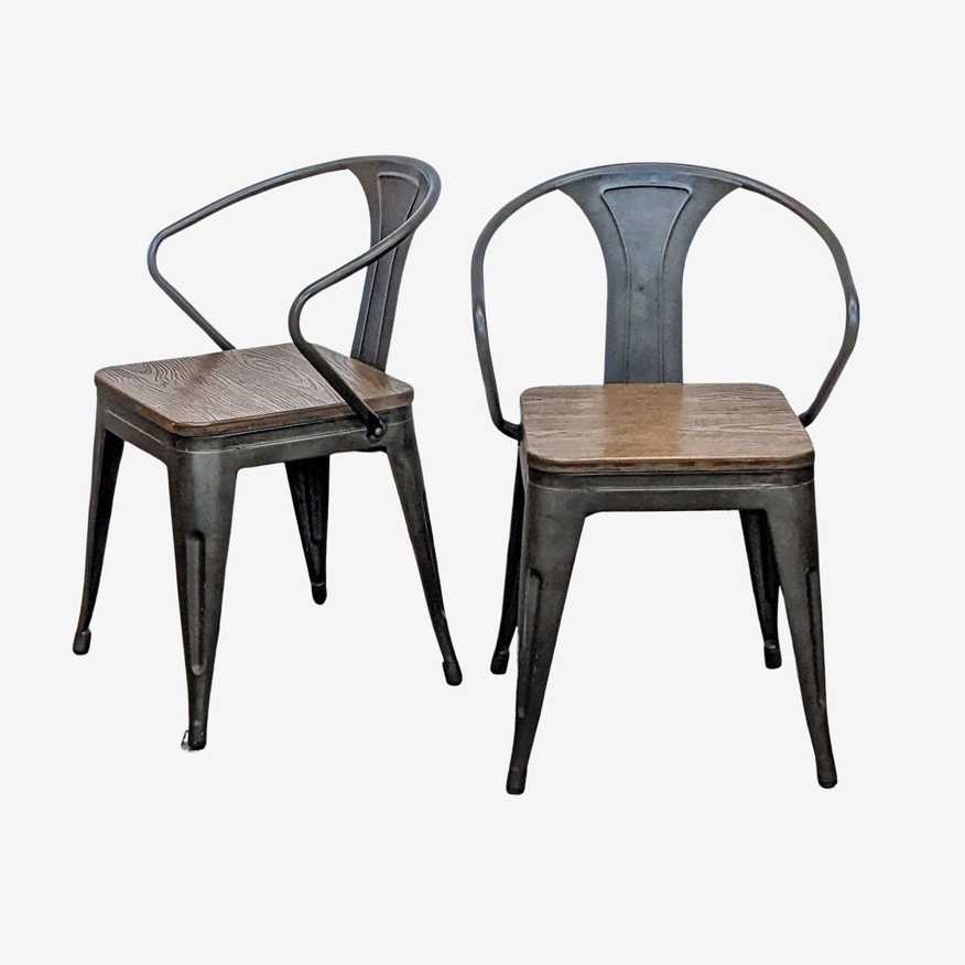 France & Son Charlotte Perriand Dordogne Dining Chair- Set of 2 - Kashew