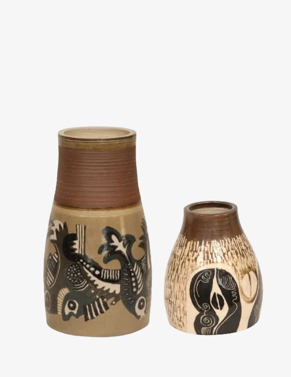 Set of 2 Modern Joan Handmade Studio Pottery - image 0