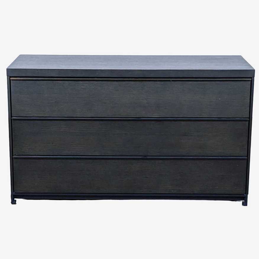 3-Drawer Black Dresser with Sleek Finish - image 0