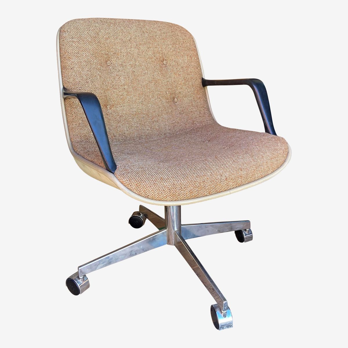 Vintage Steelcase Swivel Desk Chair Kashew