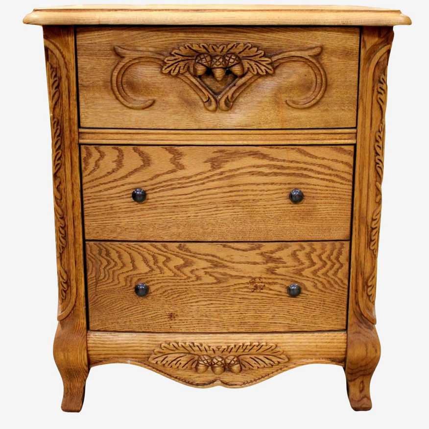 Oakwood Interiors 3 Drawer Nightstand - image 0