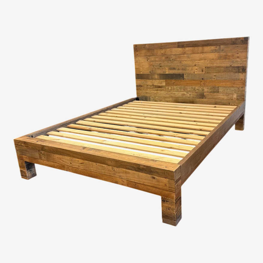 Queen Size West Elm Emmerson Reclaimed Wood Bed Frame - image 0
