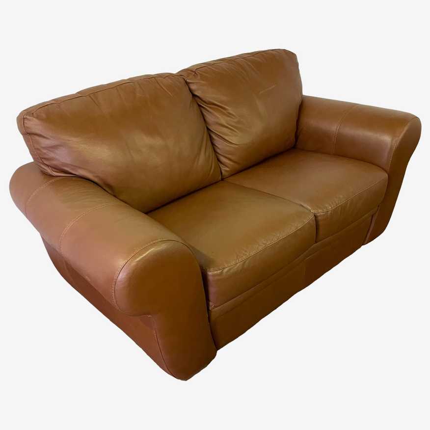Chateau D’ax Leather Loveseat - image 0