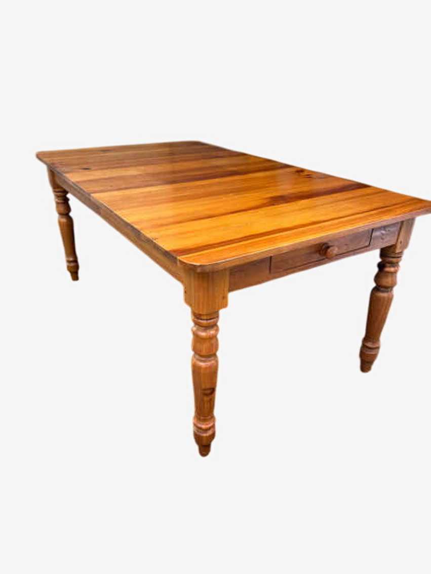 Ethan Allen Farmhouse Table with 2 20" Leaves - image 0