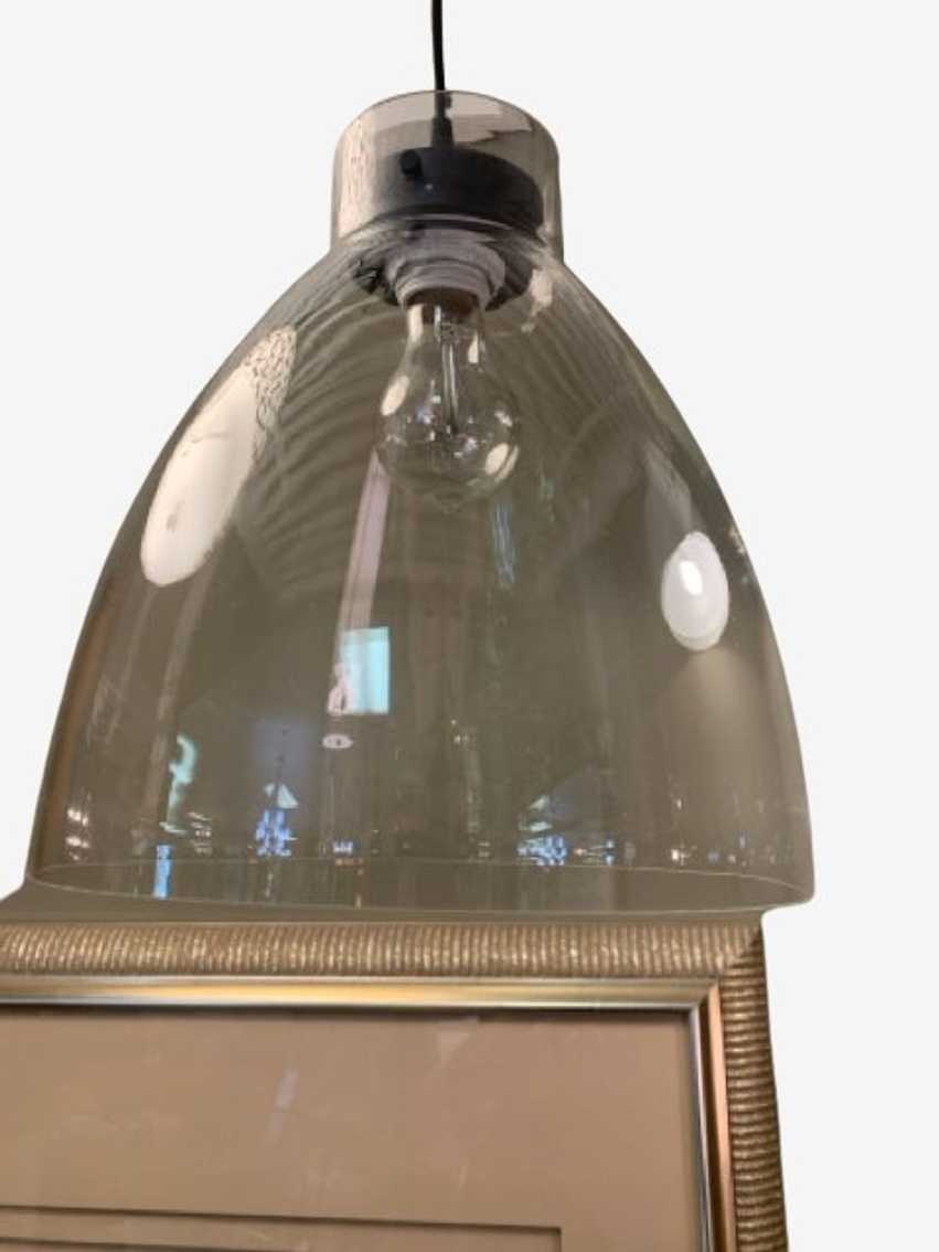 West Elm Industrial Glass Light Pendant - image 0