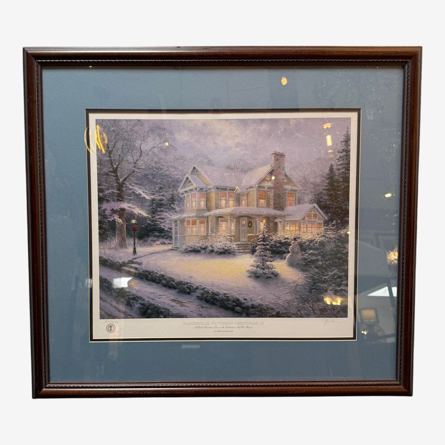 Thomas Kinkade "Placerville Victorian Christmas Iii" LTD Edition 209/495 Print, Signed - image 0
