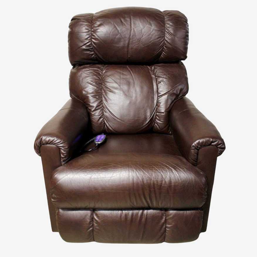 La-Z-Boy Brown Leather Dual Motor Power Recliner w/Adj. Headrest & Lumbar - image 0