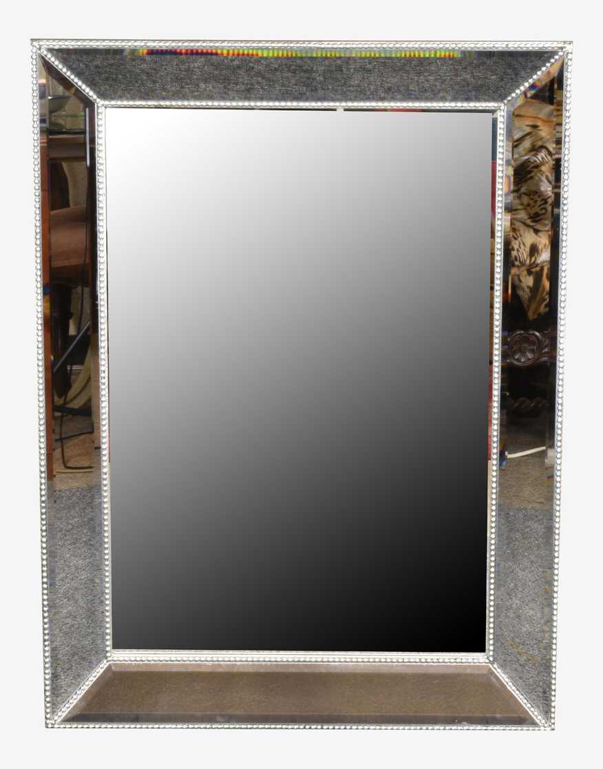 Silver Bevelled Glass Mirror
