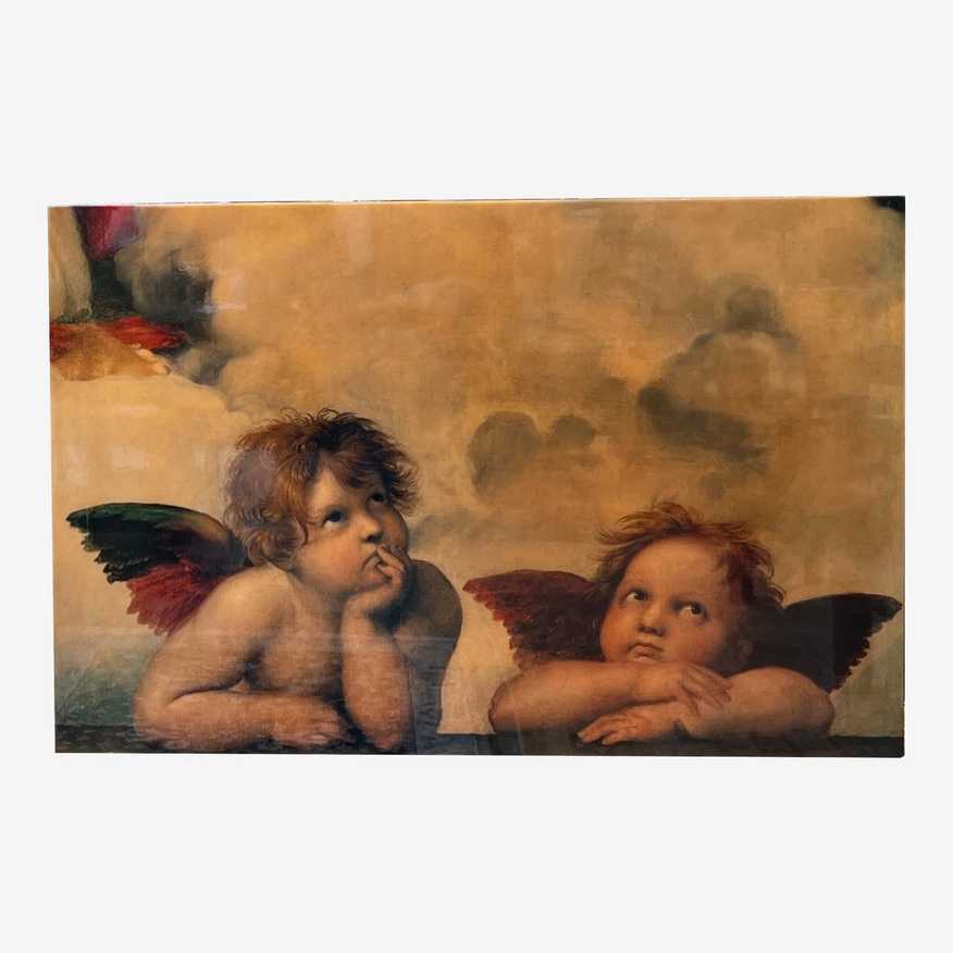 Angels Cherubs Raphael Santi Sistine Madonna Sweet Art Print - image 0