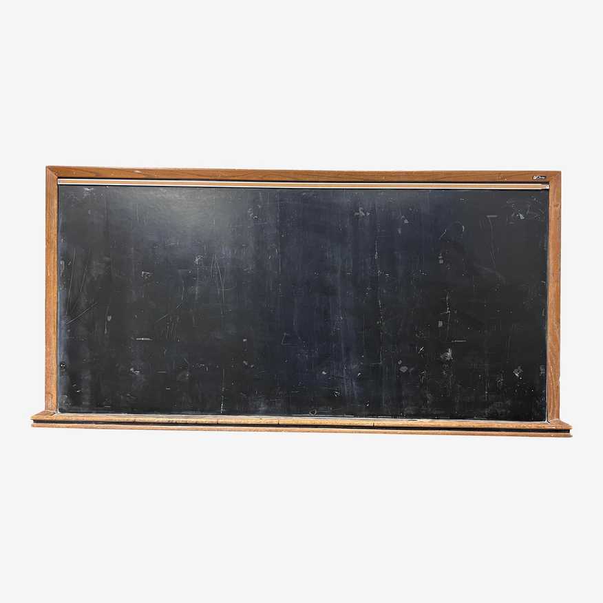 Vintage Claridge School House Wall Mounted Chalk Board - image 0