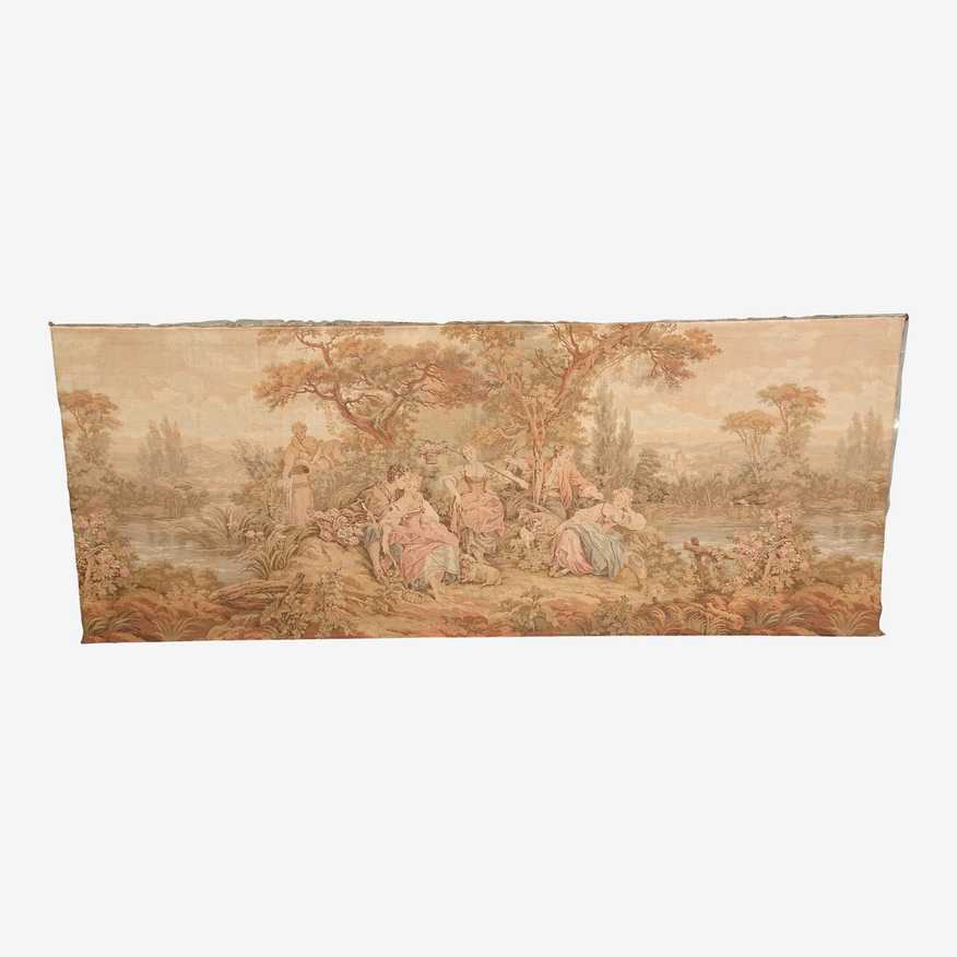 Antique French Tapestry by Gobelins of Paris