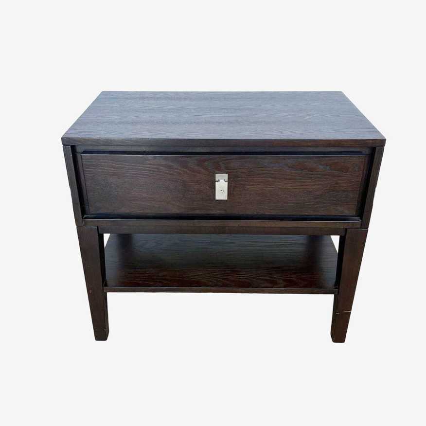 West Elm One Drawer Wood Nightstand with Shelf - image 0