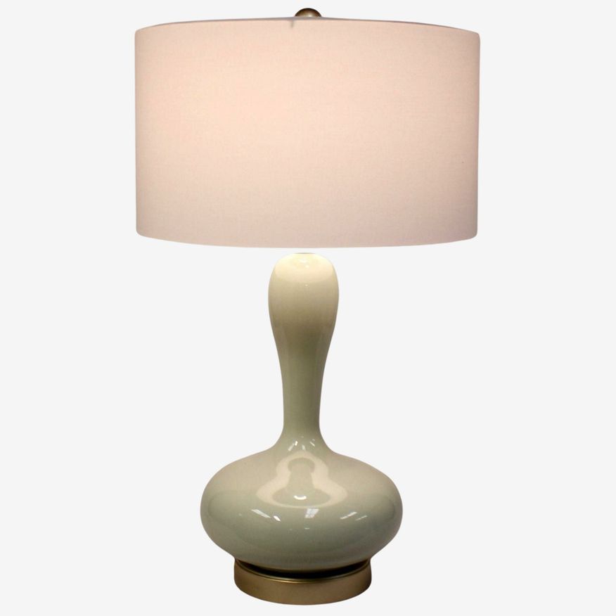 Green Ceramic Table Lamp - image 0