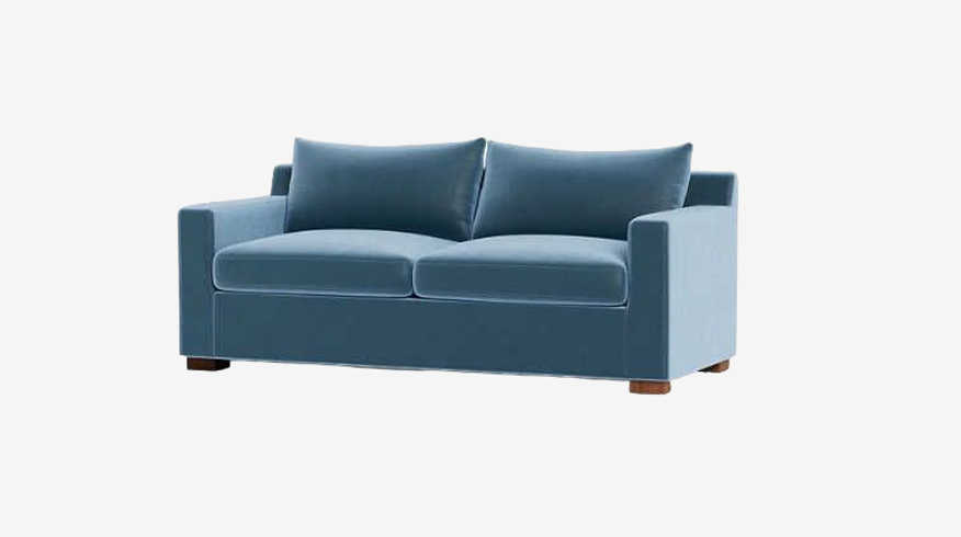 Interior Define Light Blue Sloan Sleeper Sofa - image 0