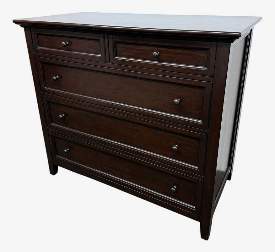 Pottery Barn Hudson Mahogany 5 Drawer Dresser - image 0