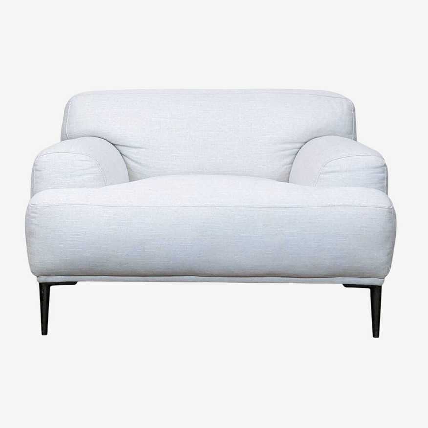 Abisko Quartz White Lounge Chair By Article - image 0