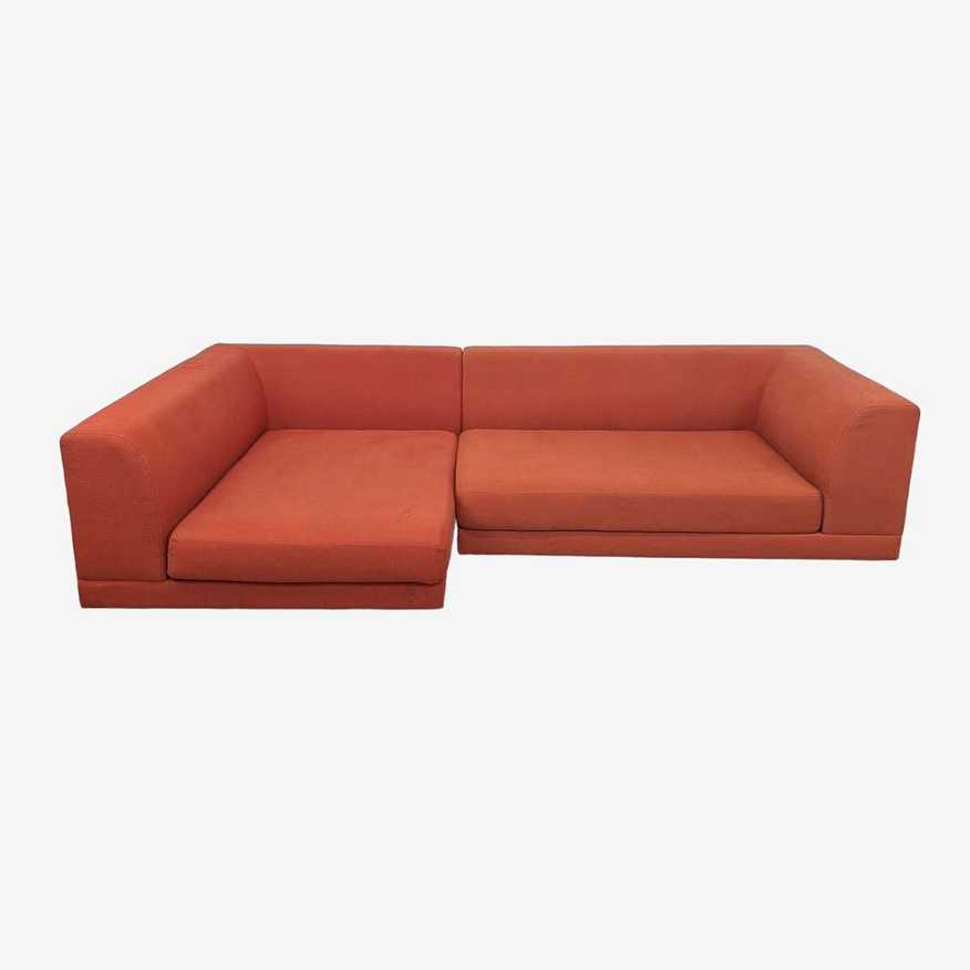 Scandinavian Designs Tysse Orange Sectional Sofa - image 0