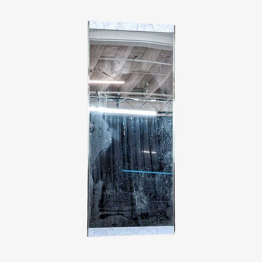 West Elm Full-Length Mirror with Marble and Brass Frame - image 0