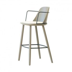 Nura Upholstered Bar Stool with Arms
