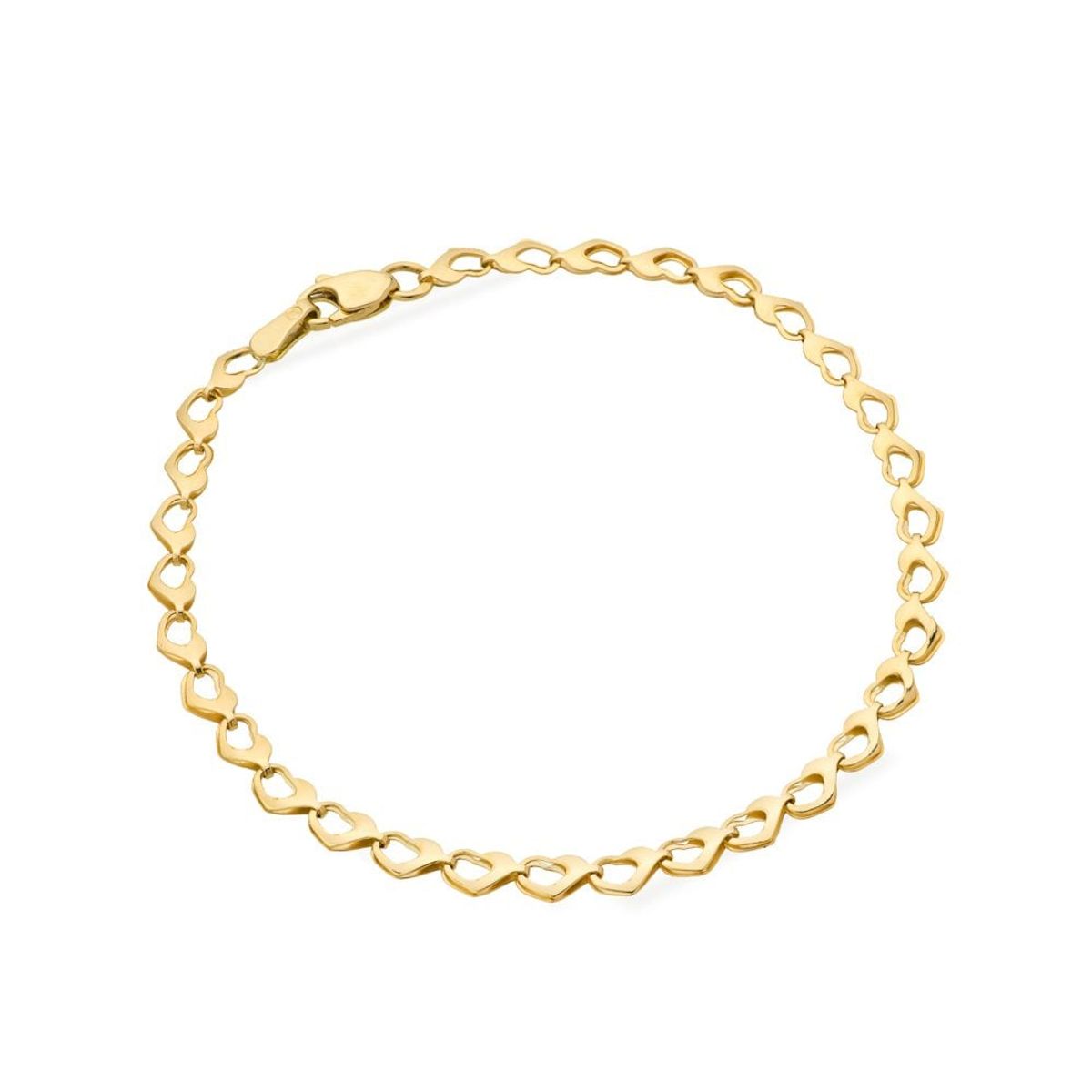 Złota bransoletka Simple Fantasy Hearts