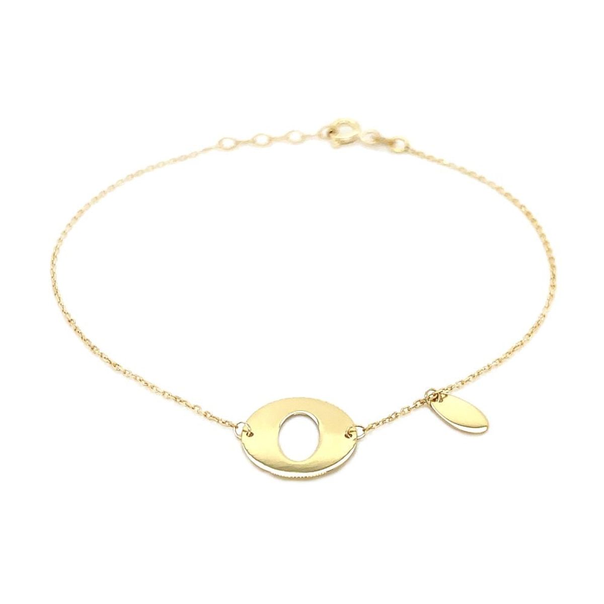 Złota bransoletka Celebrytka z Elipsą