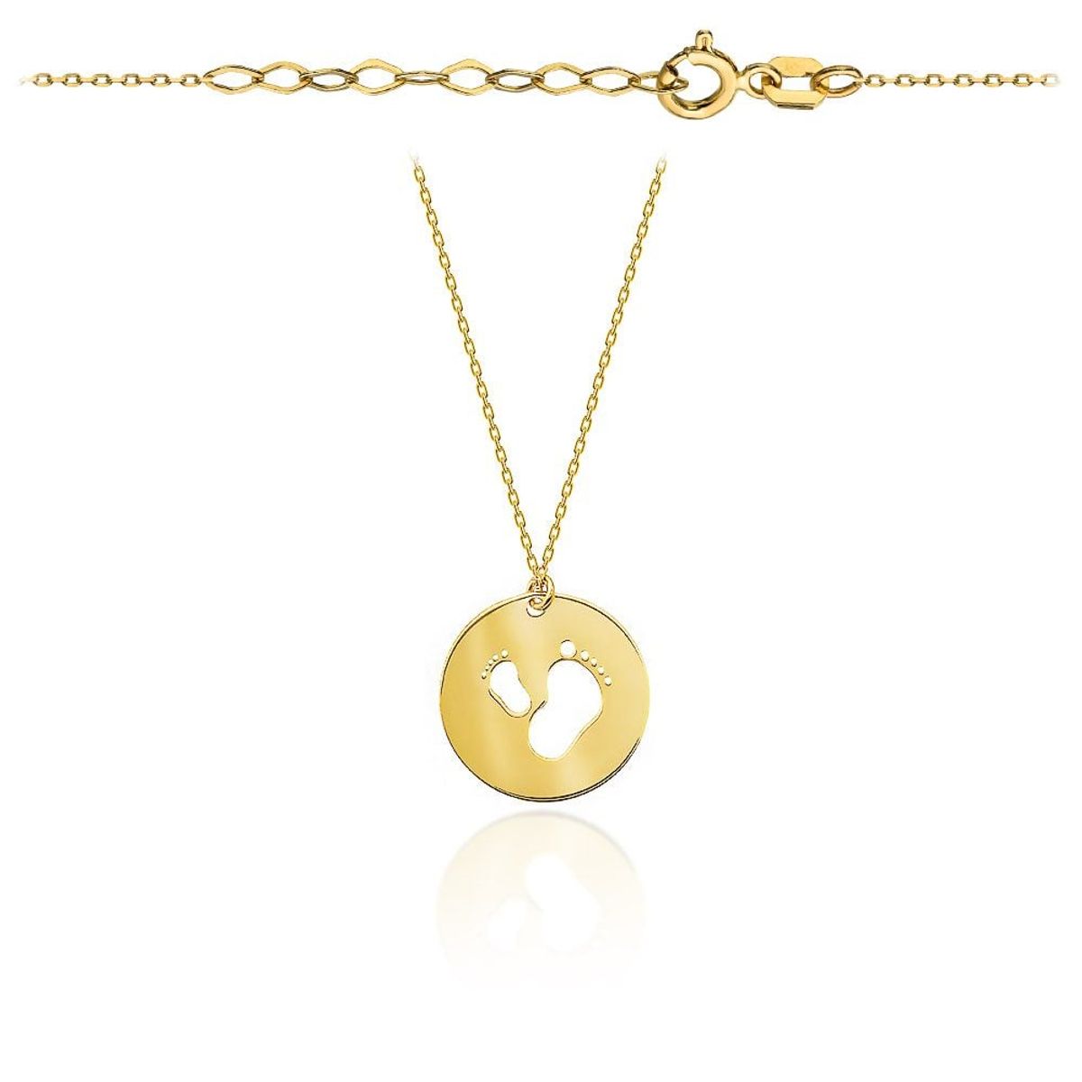 Złoty naszyjnik Celebrytka Stópki