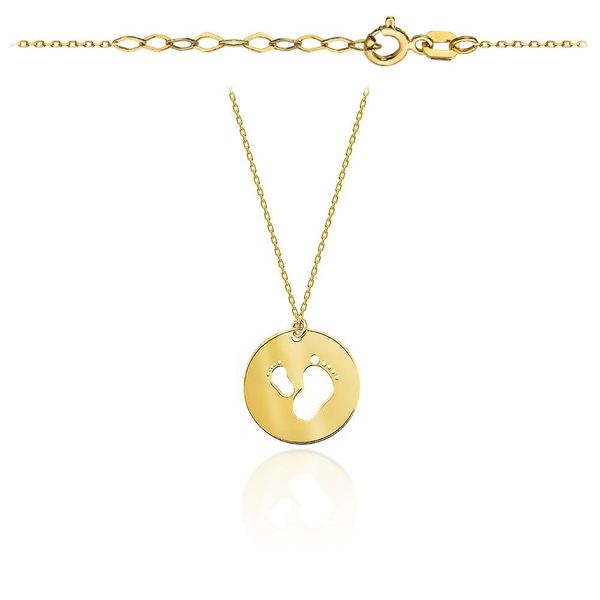 Złoty naszyjnik Celebrytka Stópki