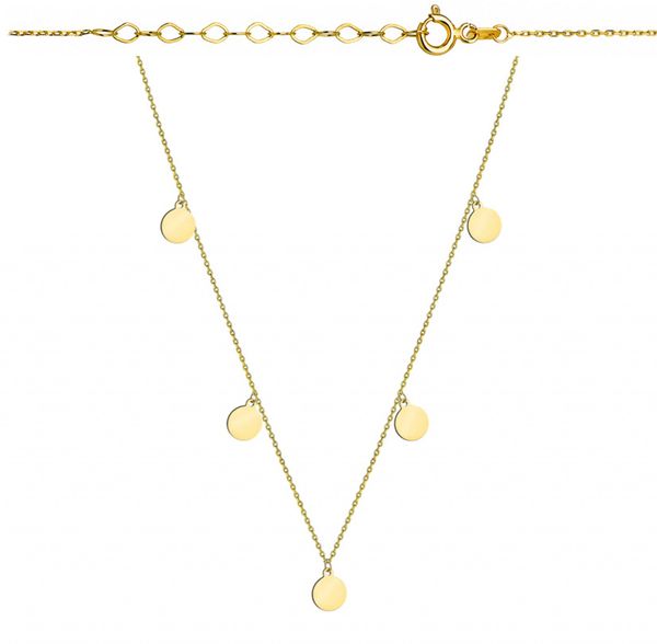 Złoty naszyjnik celebrytka