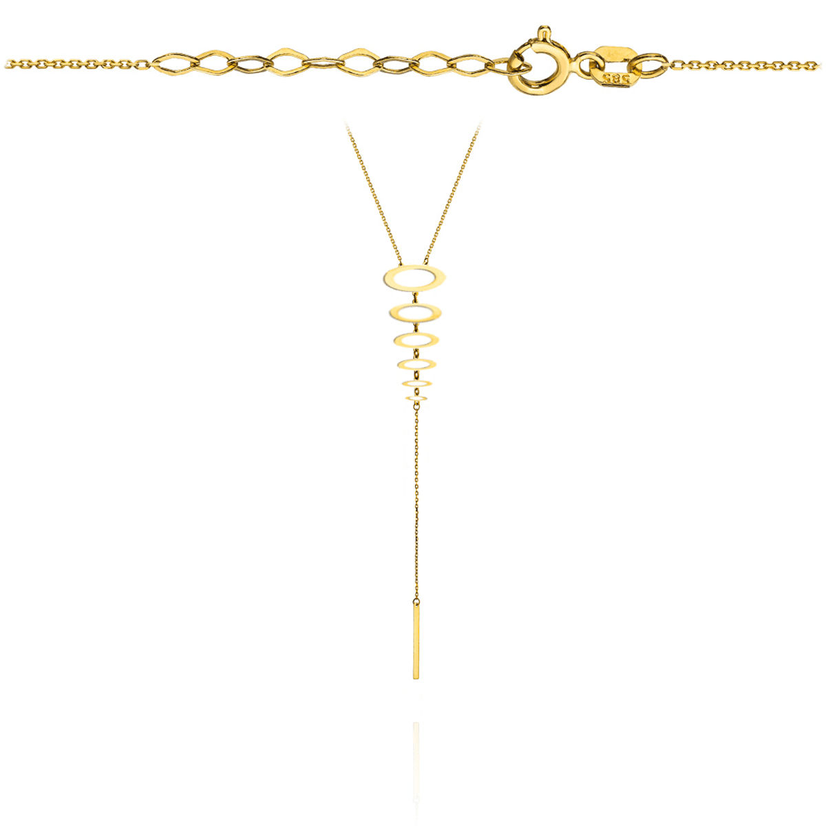 Złoty naszyjnik Celebrytka