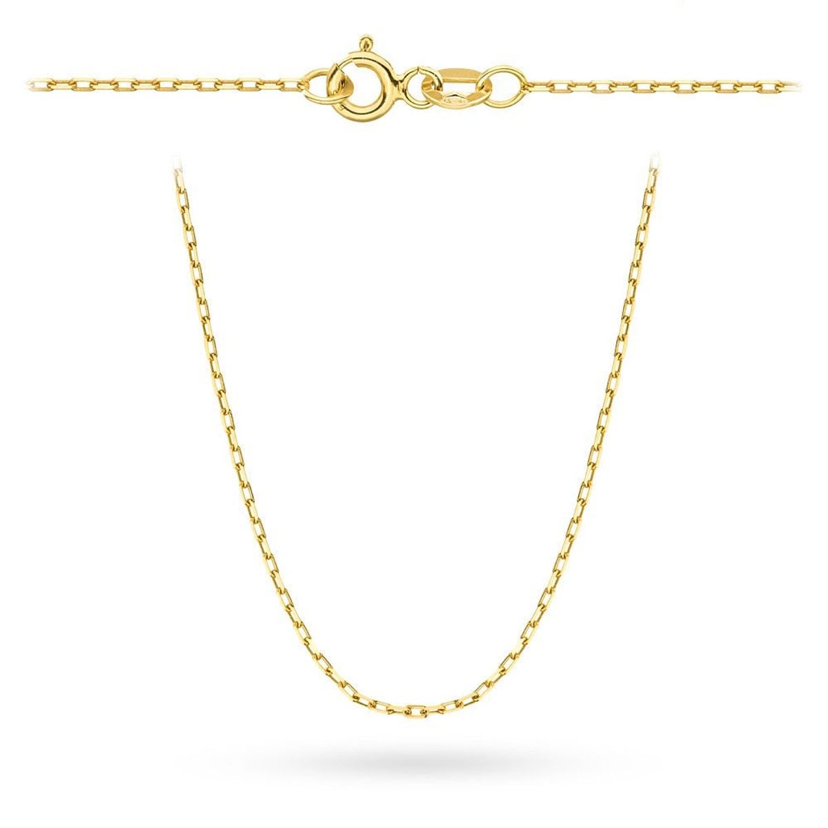 Złoty łańcuszek - Ankier 45 cm