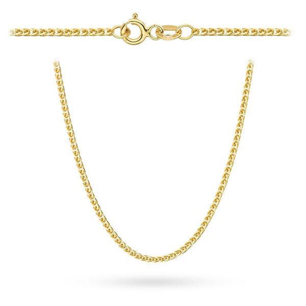 Złoty łańcuszek - Lisi ogon 55 cm