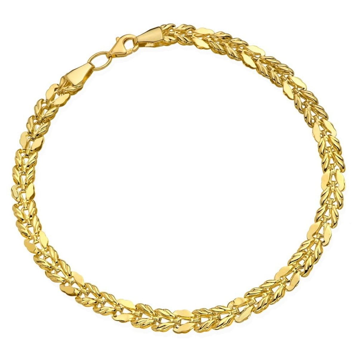 złota bransoletka pleciona