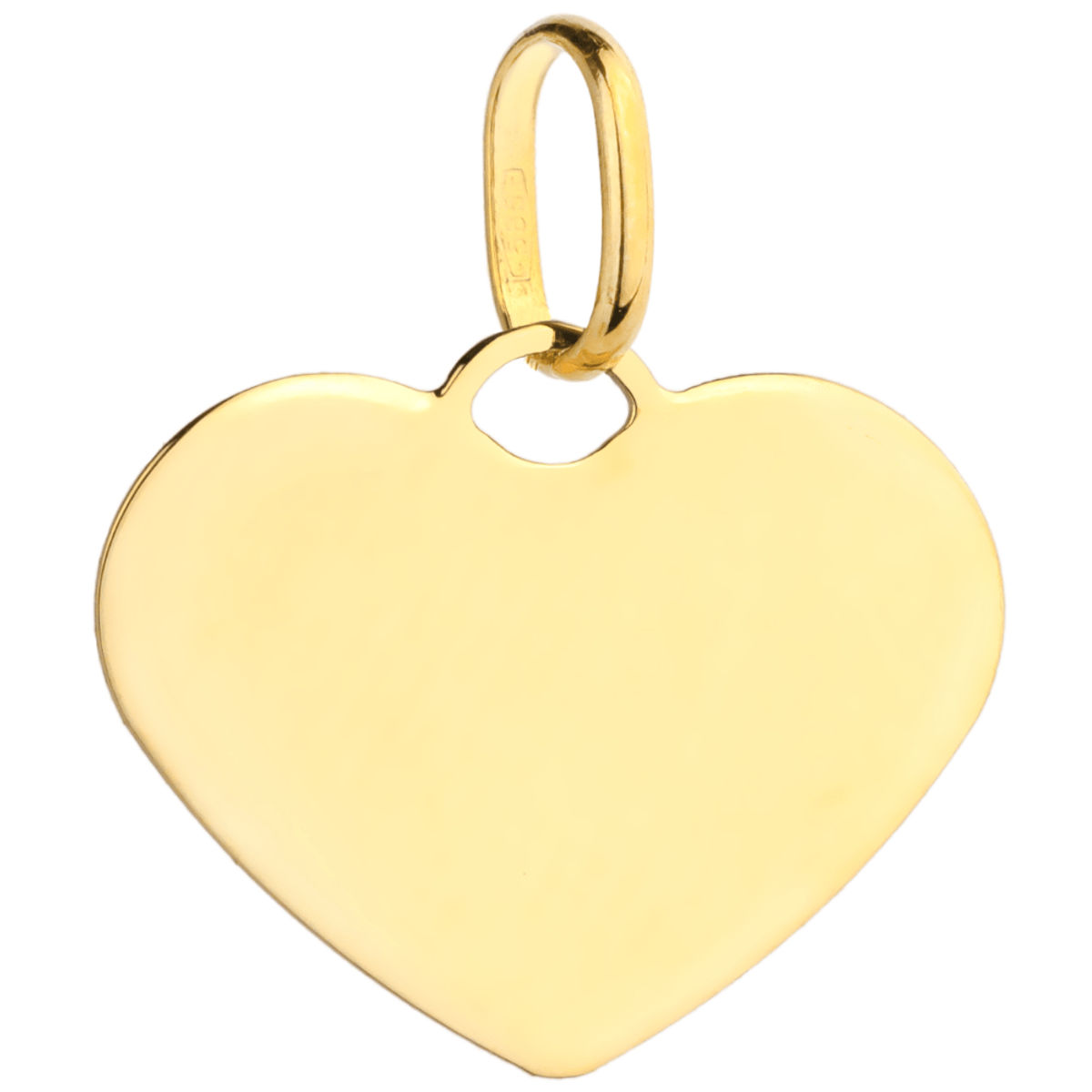 Złota zawieszka serce