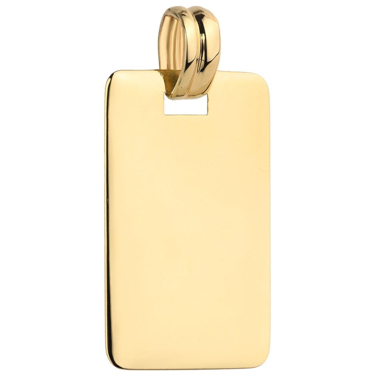 złota zawieszka blaszka