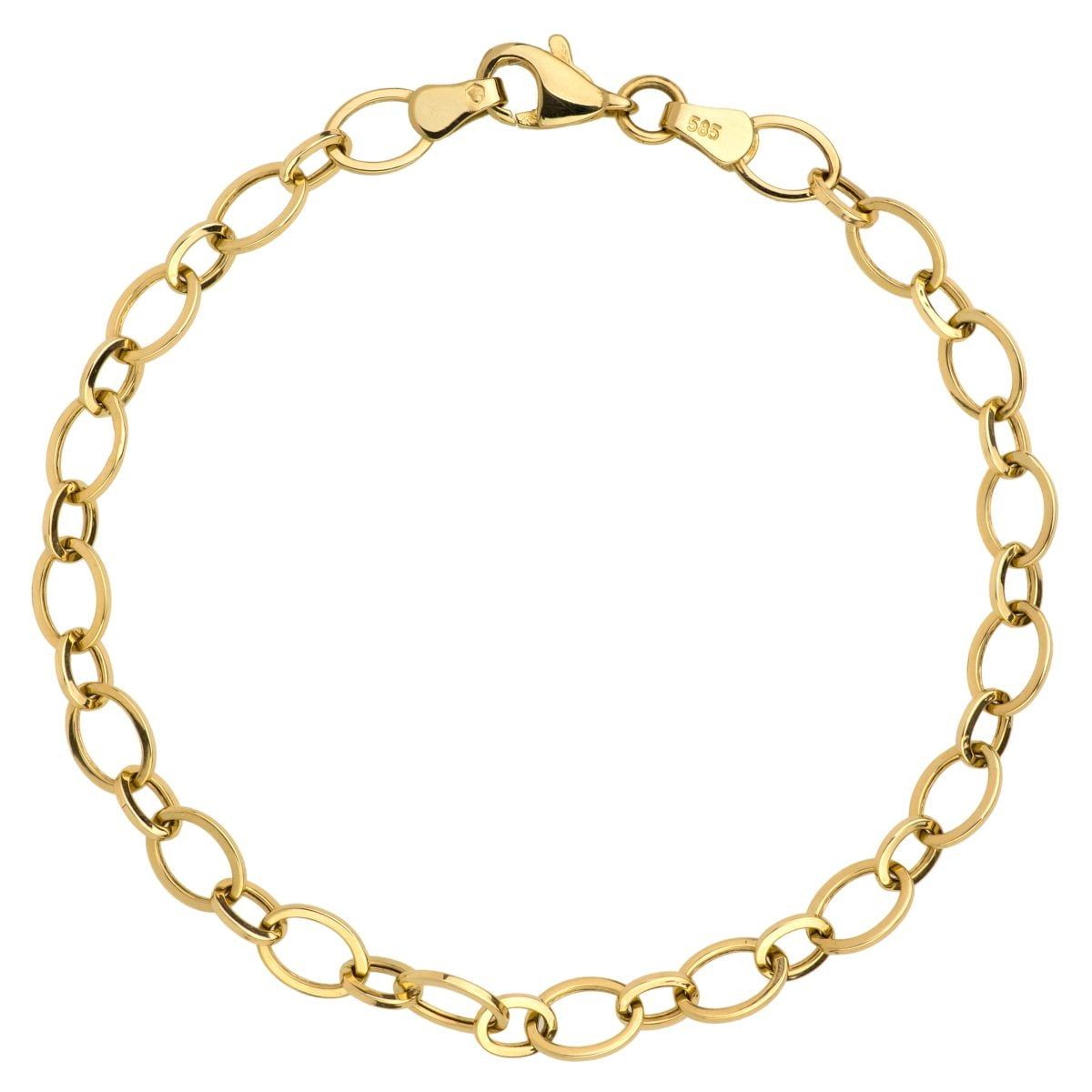 złota bransoletka rolo