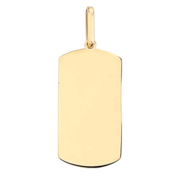 złota zawieszka blaszka