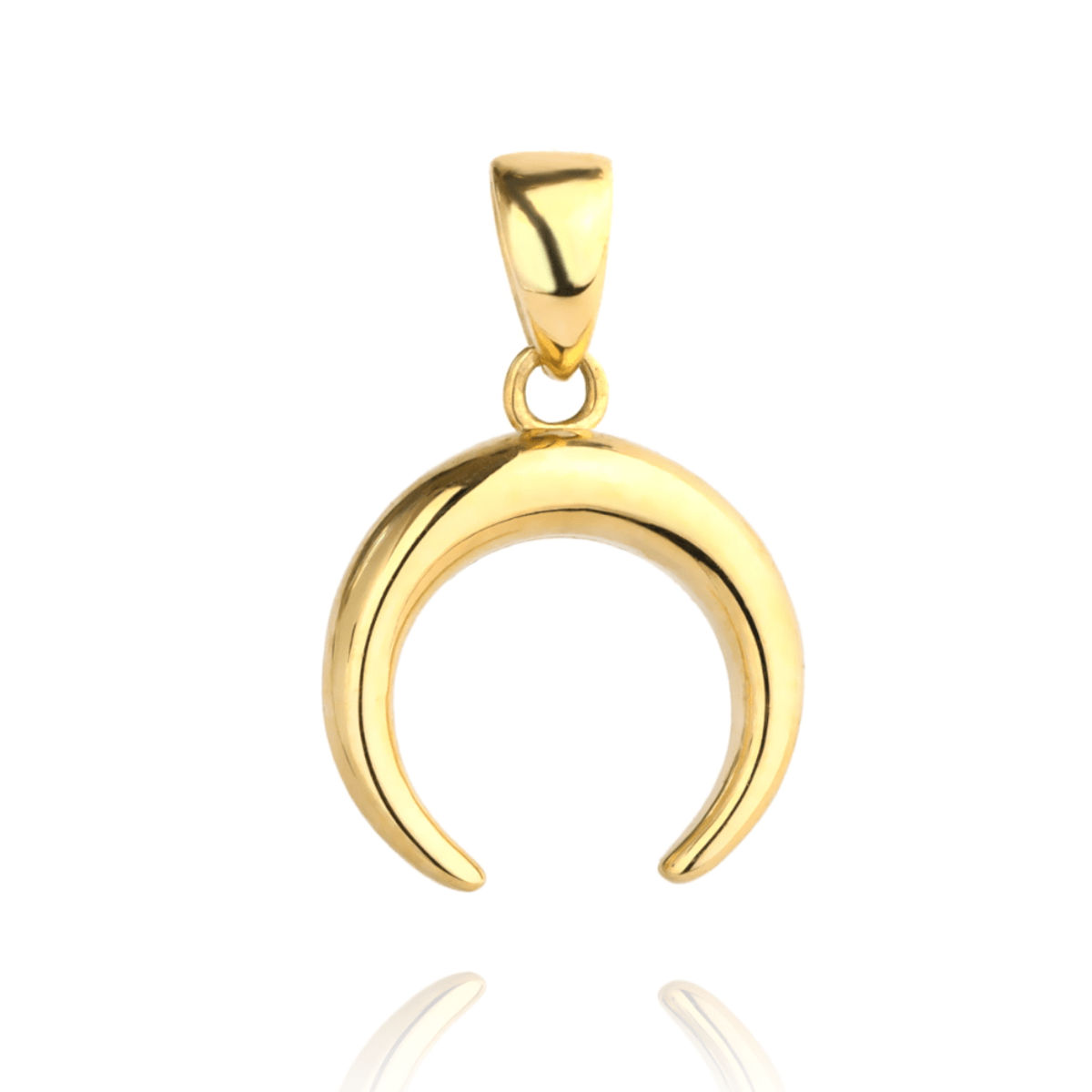 złota zawieszka podkowa