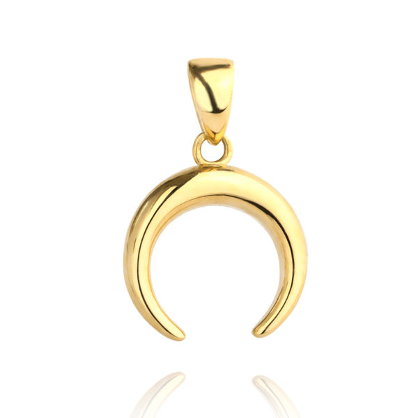 złota zawieszka podkowa
