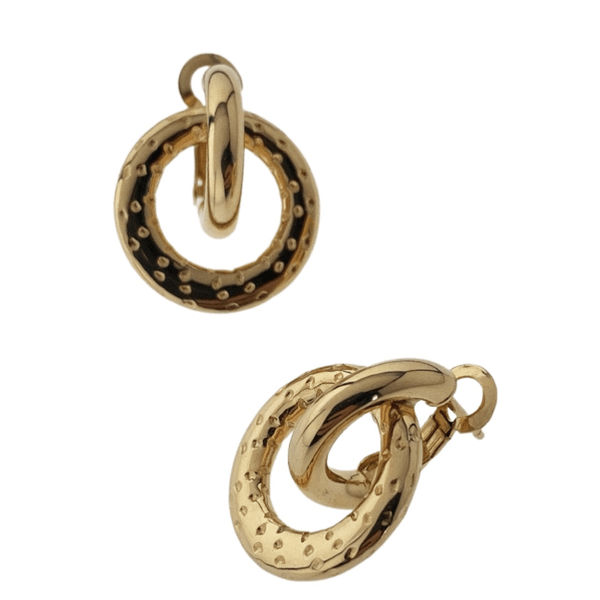 Złote kolczyki Volta