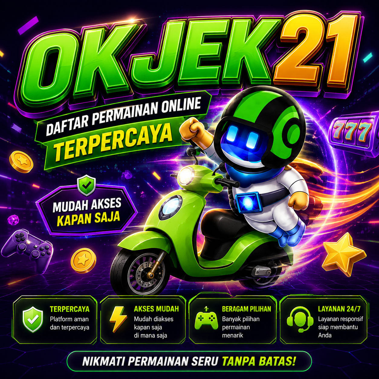 OKJEK21 - Daftar Permainan Online Terpercaya Mudah Akses Kapan Saja