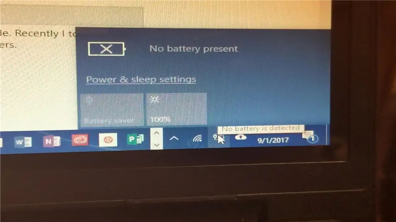 Cara Mengatasi No Battery is Detected Windows 10
