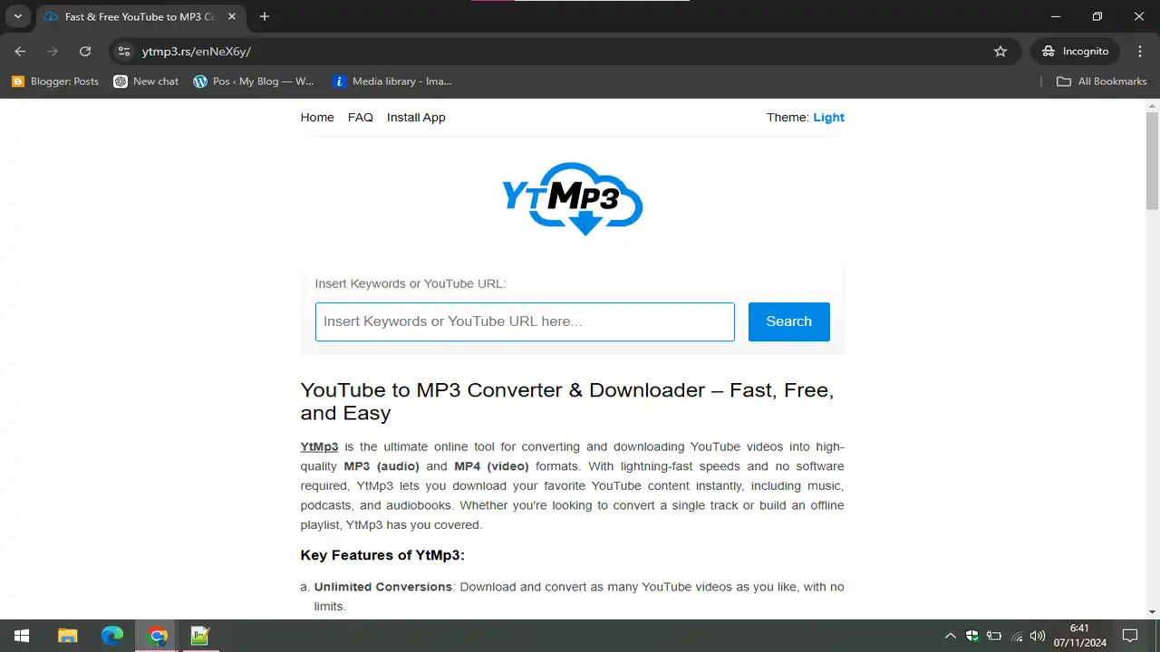 Cara Mengonversi Video YouTube ke MP3 dengan YtMp3.rs