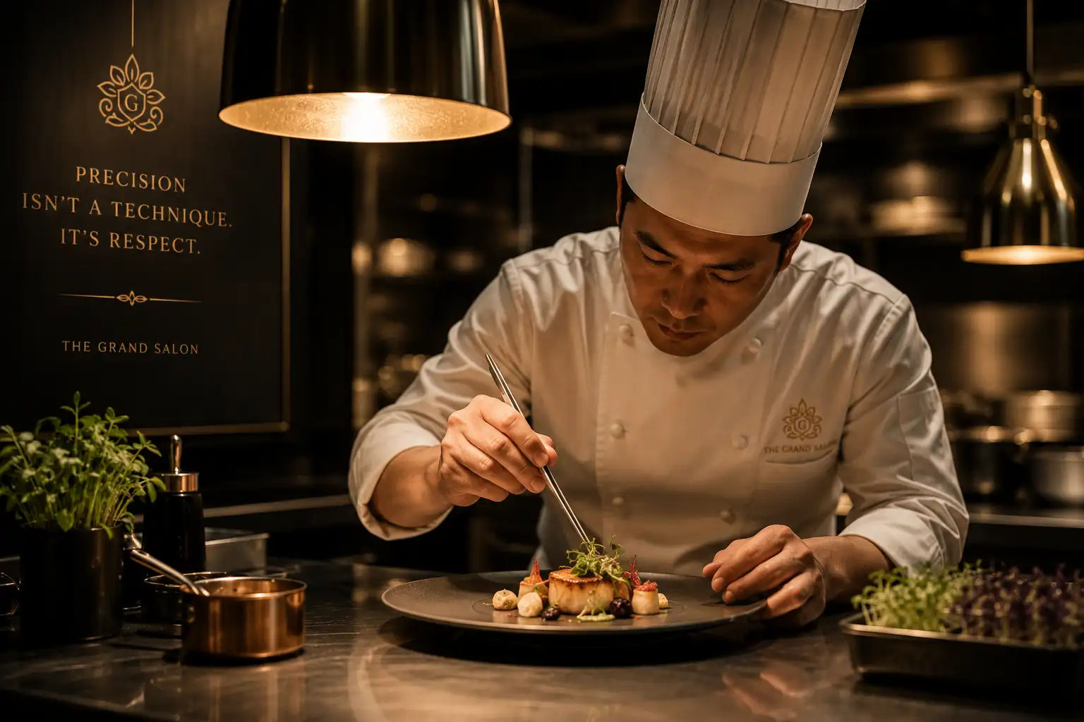 Chef plating