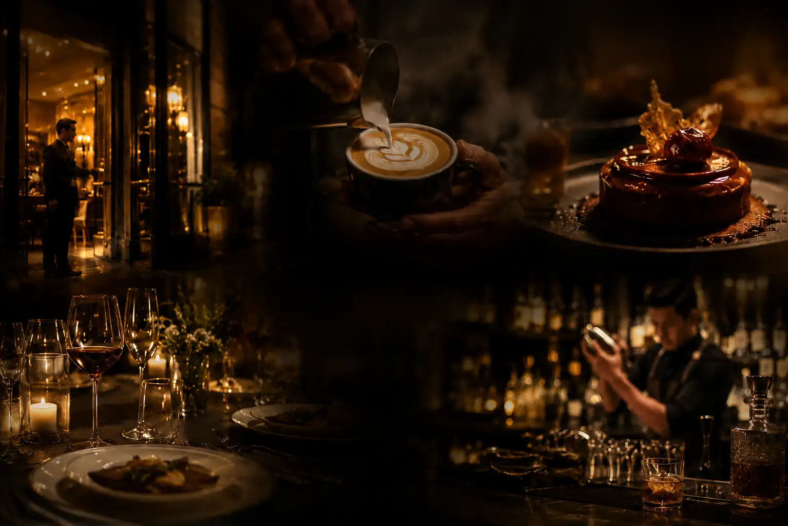 Candlelit fine dining