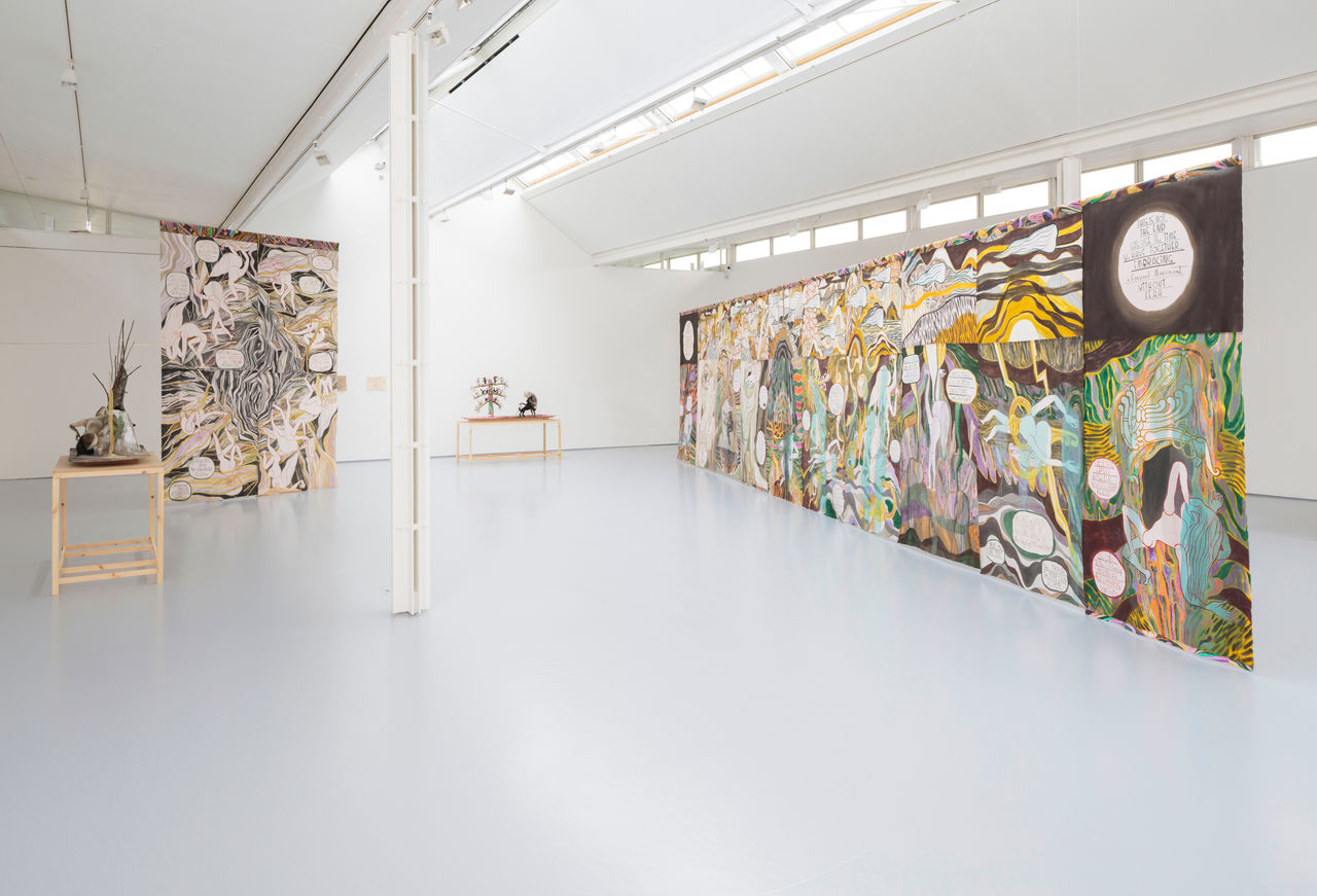 Emma Talbot, Ghost Calls, 2021, DCA Dundee. Bildekreditt: Kunstneren.