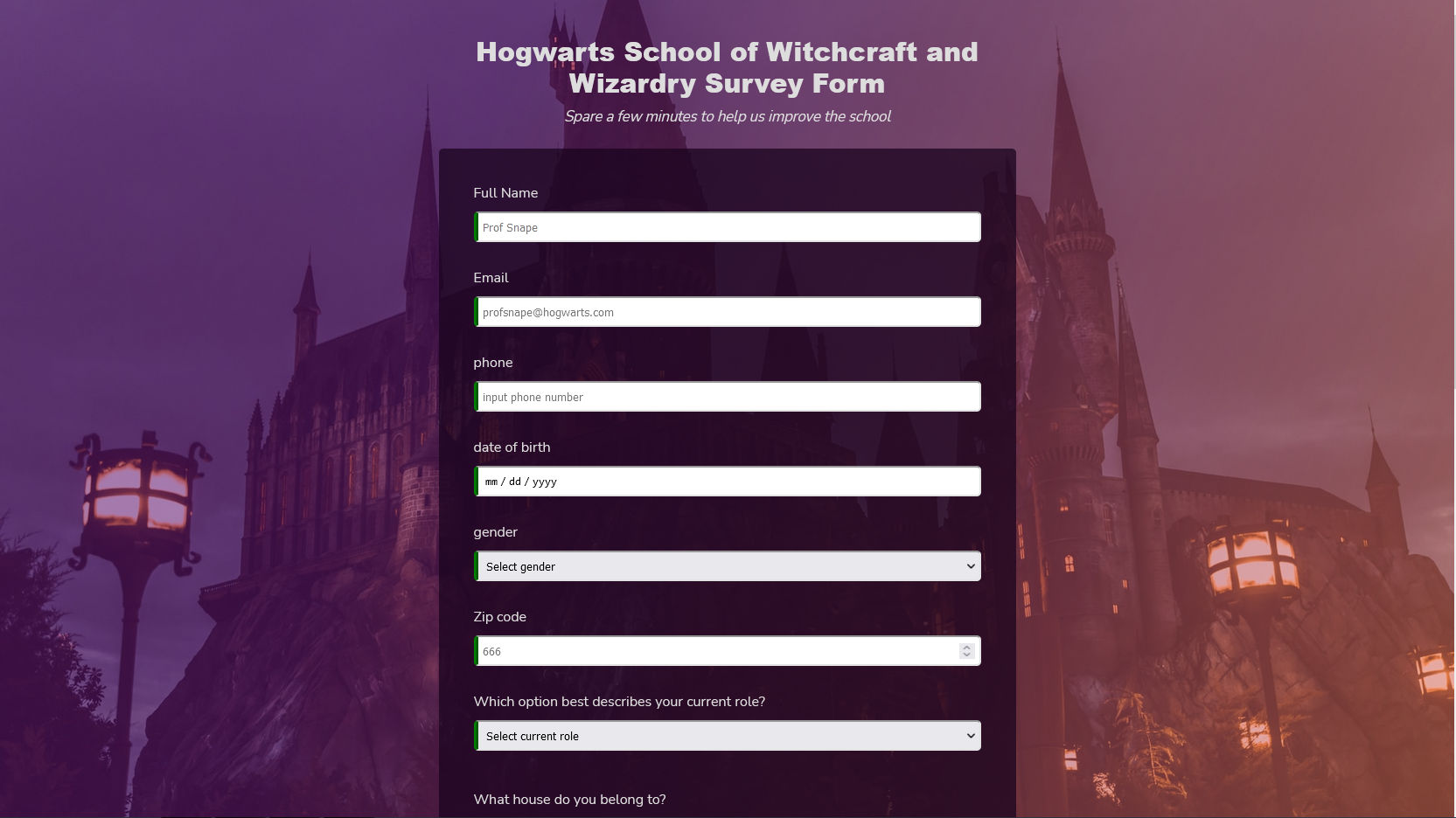 Survey Form