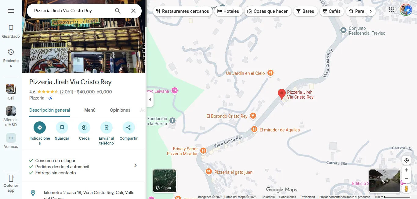Pizzería Jireh Maps