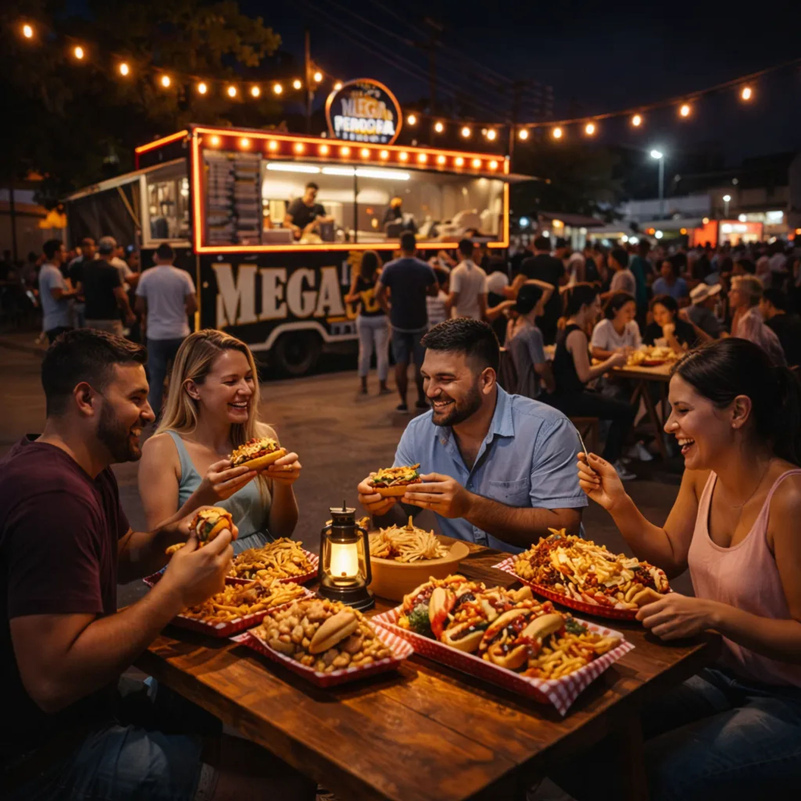 Comer de noche en Pedregal Panamá Mega Burger 507